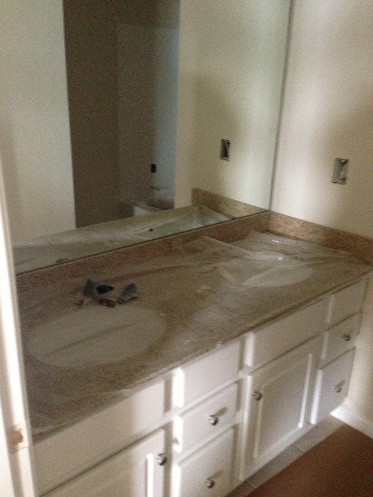 white bathroom vanities Building our Palermo with Ryan Homes