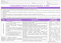 Habilidade específicas de Ensino Reigioso