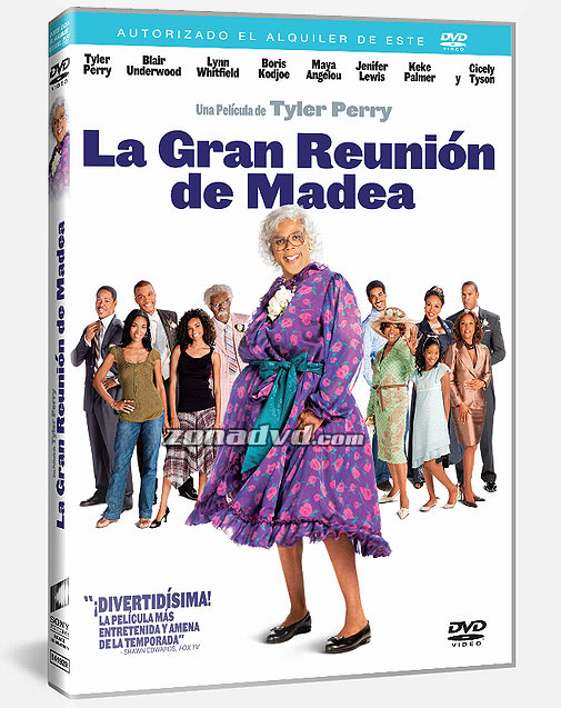 Reunión Familiar De Madea
Segunda película de Tyler Perry. Continuación de las aventuras de la matriarca sureña Madea y su numerosa familia que comenzó en el film 