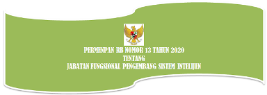 Permenpan RB Nomor 13 Tahun 2020 Tentang Jabatan Fungsional Pengembang Sistem Intelijen