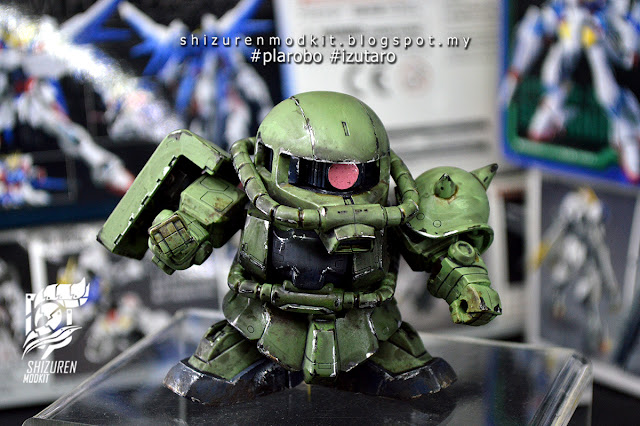 MS-06F ZAKU II SD GUNDAM G GENERATION review by syazrin syauqi