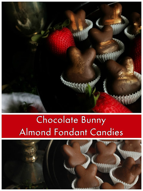 chocolate bunny almond fondant candy