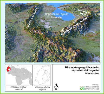 Ubicación geográfica de la depresión del Lago de Maracaibo