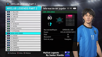 PES 2018 PS4 MyClub Legends Offline by Junior Mantis