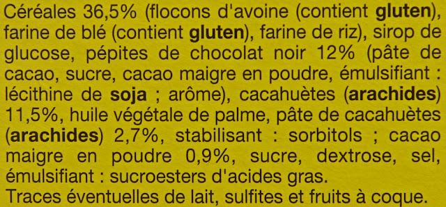 Barres Céréalières Chocolat-Cacahuètes Auchan - Barres de céréales - Chocolat - Cacahuète - Pouce - Auchan Pouce - Discount - Peanut - Chocolate - Breakfast - Snack - Dessert - Food - MDD