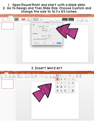 Use PowerPoint to create name posters for students to decorate.