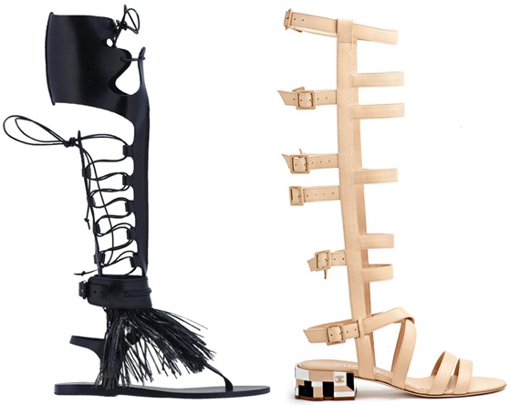 So,Let's try ?: SERÃ QUE ESSA MODA PEGA? Knee High Gladiator Sandals