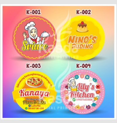 Mau Gak Usaha  Jasa Cetak Sticker Label Nama  Kemasan 