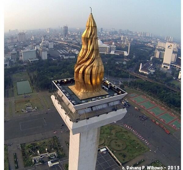 Inspirasi Spesial Gambar Monas Dari Dekat, Gambar Sablon