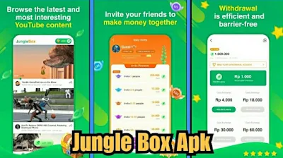 Aplikasi Penghasil Uang Jungle Box, Tidak Harus Undang Teman Legit Agustus 2022