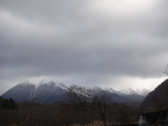 日光小学校奥の山道　大山の眺望