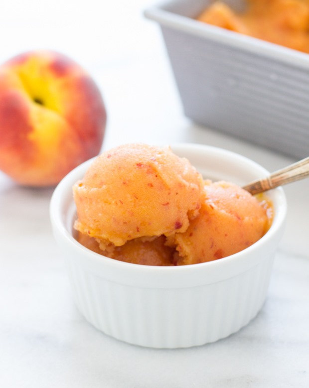 PEACH SORBET RECIPE #dessert #cake