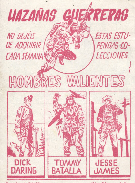 Col. Hombres Valientes. Editorial Ferma, 1958