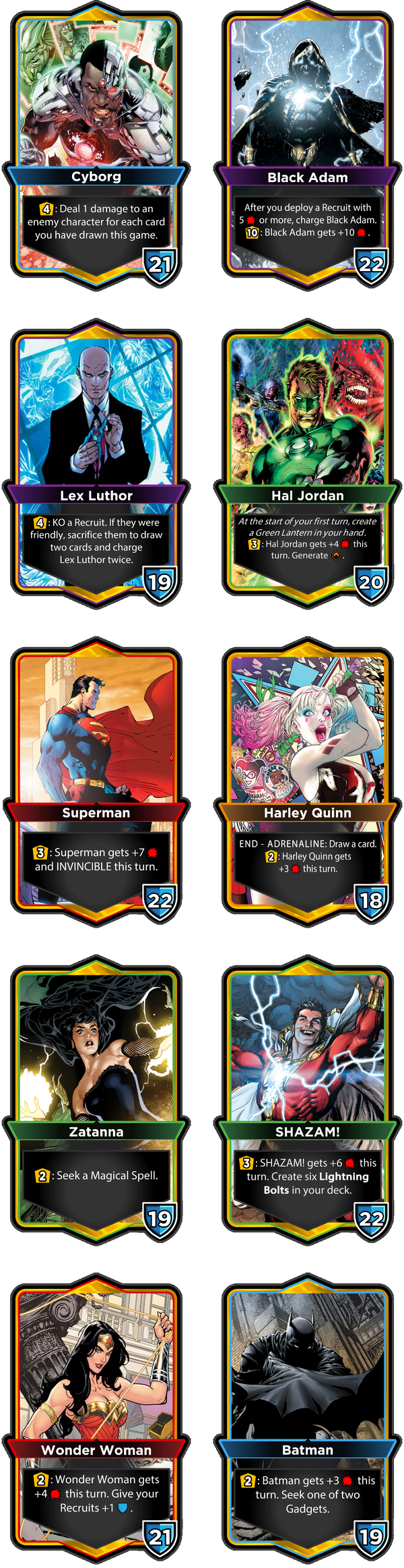 DC Duel Force - Cards