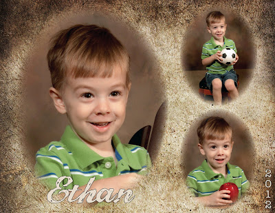 Ethan's preschool collage