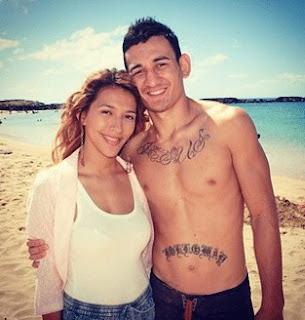 Picture of Kaimana Paaluhi with her ex-husband Max Holloway