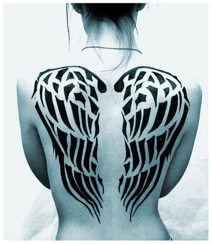 angle wing tattoos. Angel Wing Tattoos For Girls