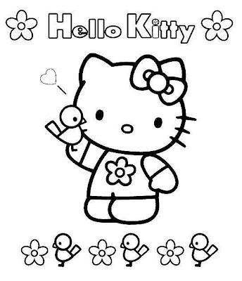  Kitty Coloring Sheets on Hello Kitty Coloring Book Pages