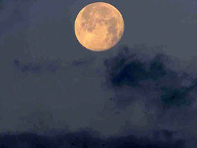 astronomy, full-moon, clouds, moon set, Okinawa