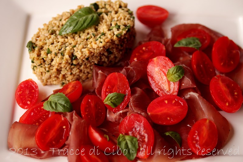 CARPACCIO DI BRESAOLA CON TORTINO DI SOIA