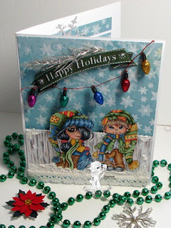 Snow Days Rory and Reggie Christmas Bells Card