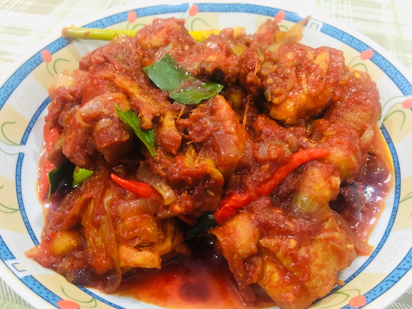 Menu Iftar Homemade Ramadhan Day 5 Ayam  Masak  Merah  