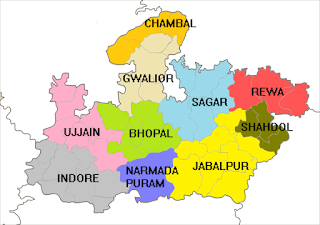 Madhya Pradesh Map by Ankit Writes