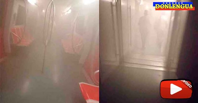 Incendio en vagón del Metro casi mata de asfixia a los pasajeros