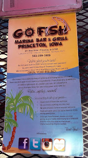 The Menu at Go Fish Restaurant