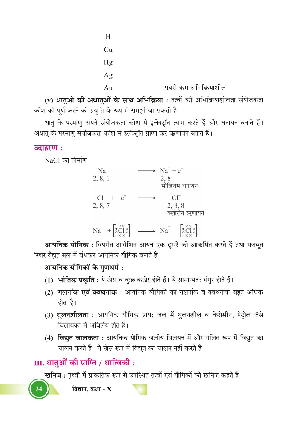 Bihar Board Class 10th Chemistry Notes | Metals and Non-Metals | Class 10 Chemistry Chapter 3 Rivision Notes PDF | धातु एवं अधातु | बिहार बोर्ड क्लास 10वीं रसायनशास्त्र नोट्स | कक्षा 10 रसायन विज्ञान हिंदी में नोट्स