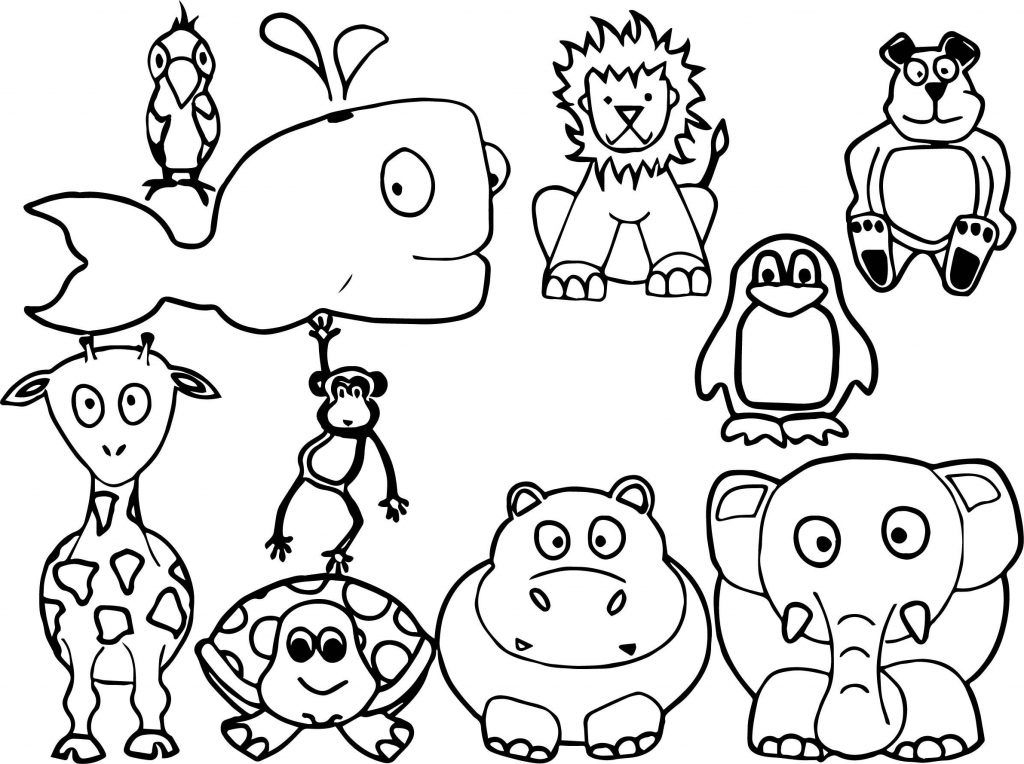 beautiful animals coloring page