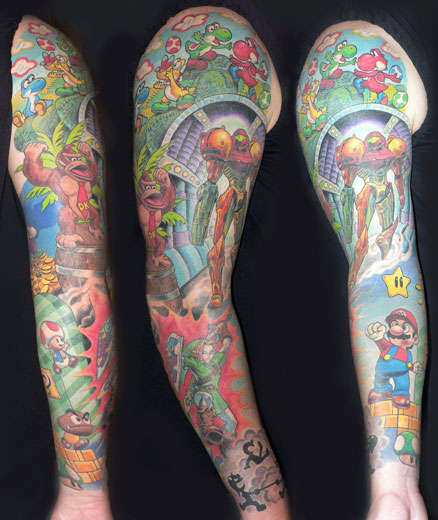 "I want to have arms that look like comic book pages with the girls bursting "I want to have arms that look like comic book pages with the girls bursting