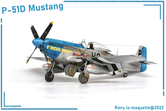 P-51D Mustang blue nose, Eduard, 1/48.