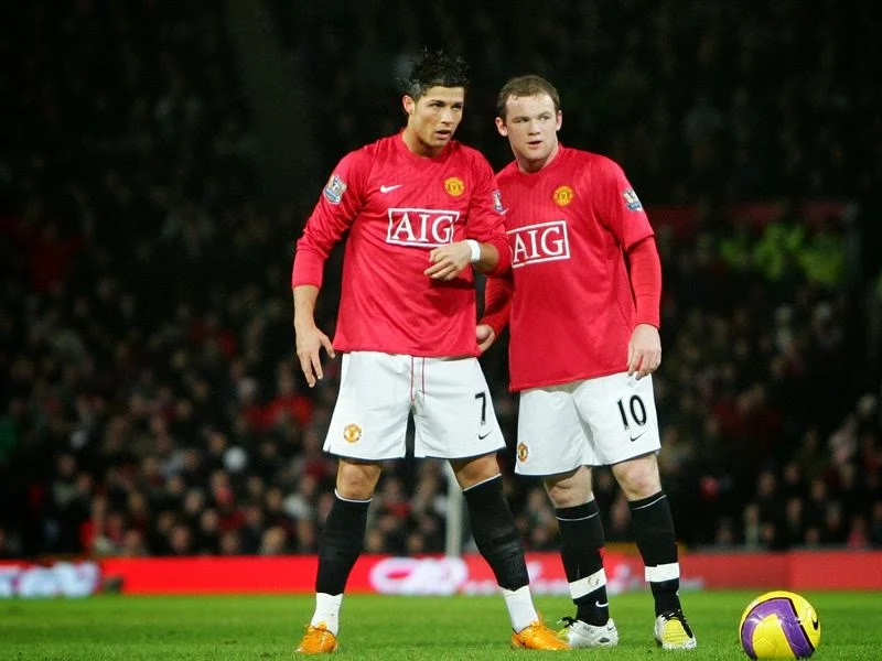 Cristiano Ronaldo and Wayne Rooney