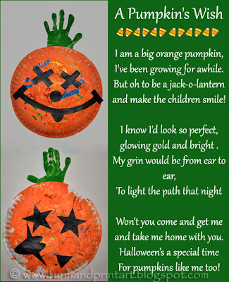 Read this poem to find out what the pumpkin's wish is. Maybe you can grant him a wish on this Halloween.