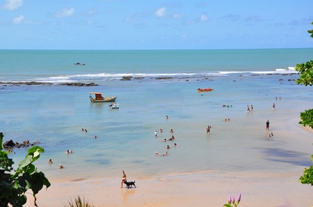 Praia do Centro em Pipa