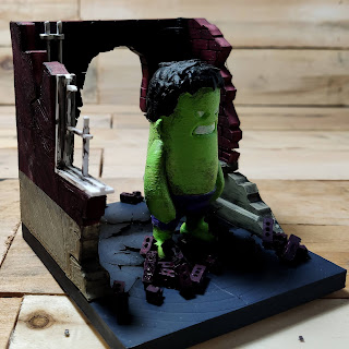 The Hulk 3D printed diorama