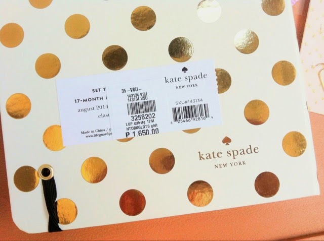 My 2015 Kate Spade 17-month Gold Agenda in Medium (Planner Overview)