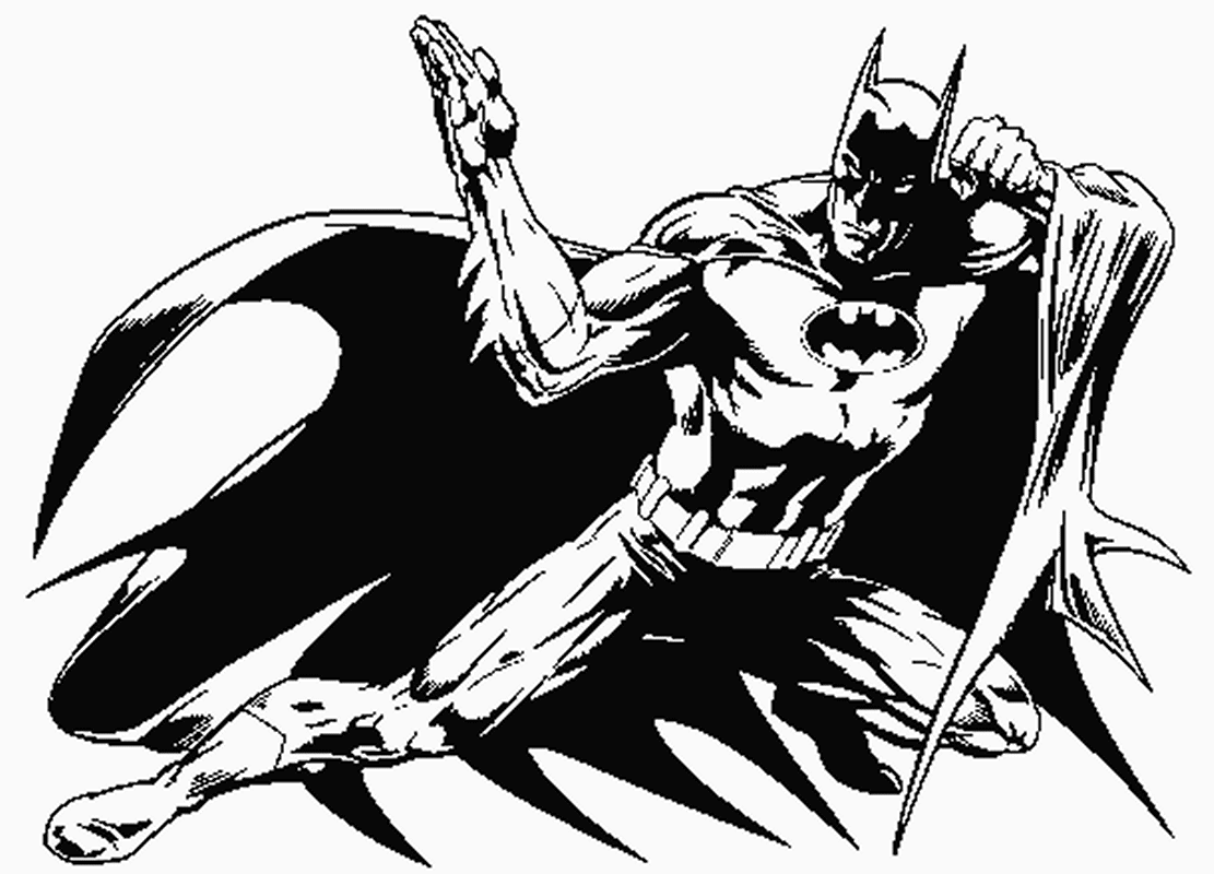 Buku Mewarnai Gratis Download Mewarnai Gambar  Kartun  Batman 