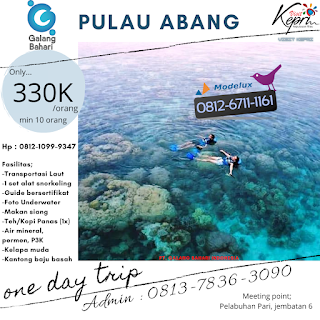 Pengalaman Snorkelling Pulau Abang dengan Wisata Galang Bahari Tour Travel 0812-6711-1161