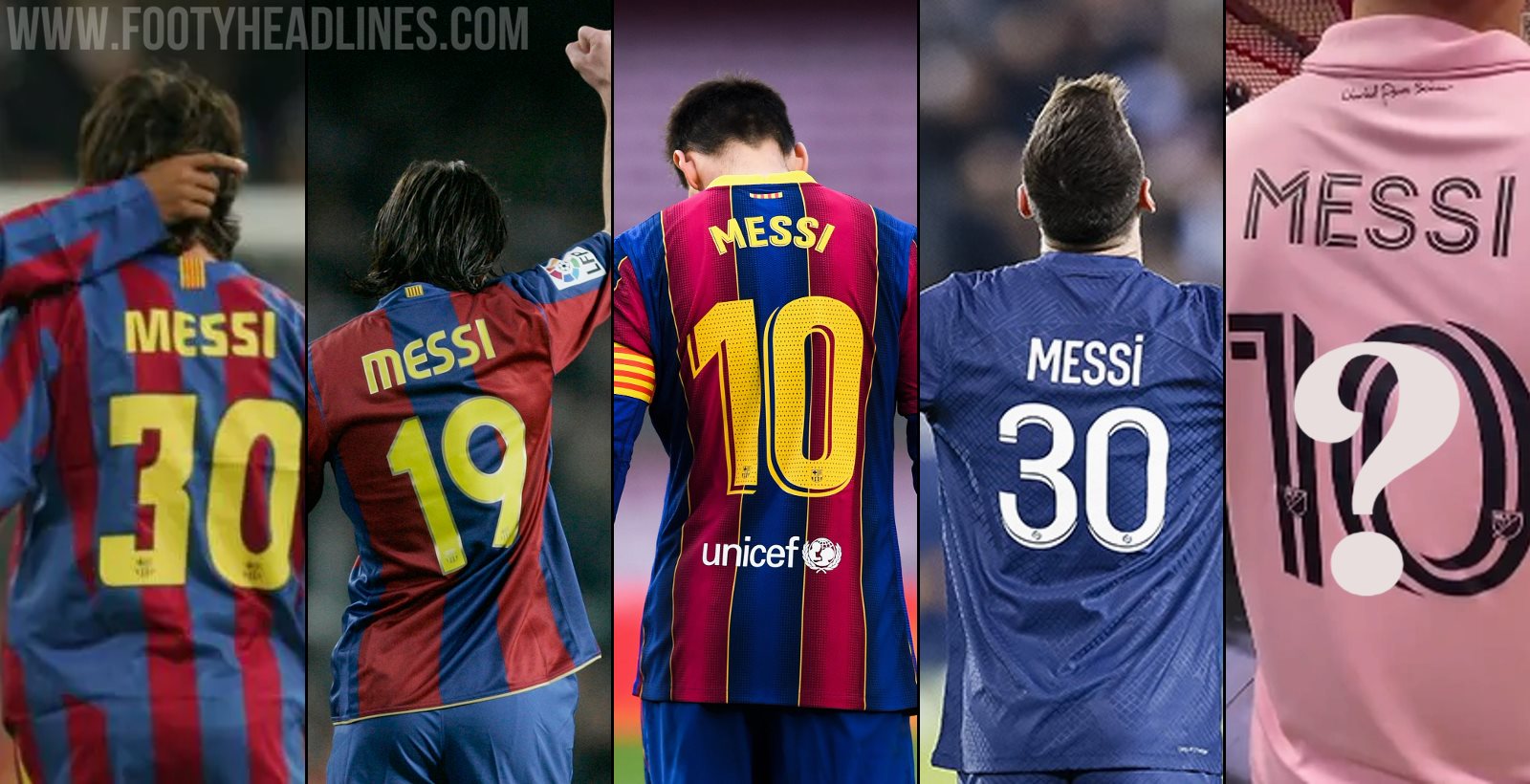 The greatest players to wear each shirt number in football, including  Lionel Messi no.10 and Cristiano Ronaldo no.7