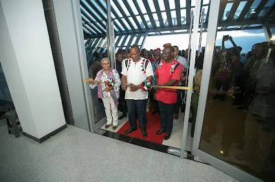 President Kenyatta opening the new SGR. PHOTO | PSCU