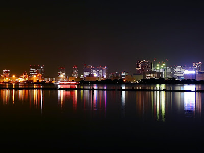 Amazing Water City In The Night Wallpapers 1024x768 Hi-res