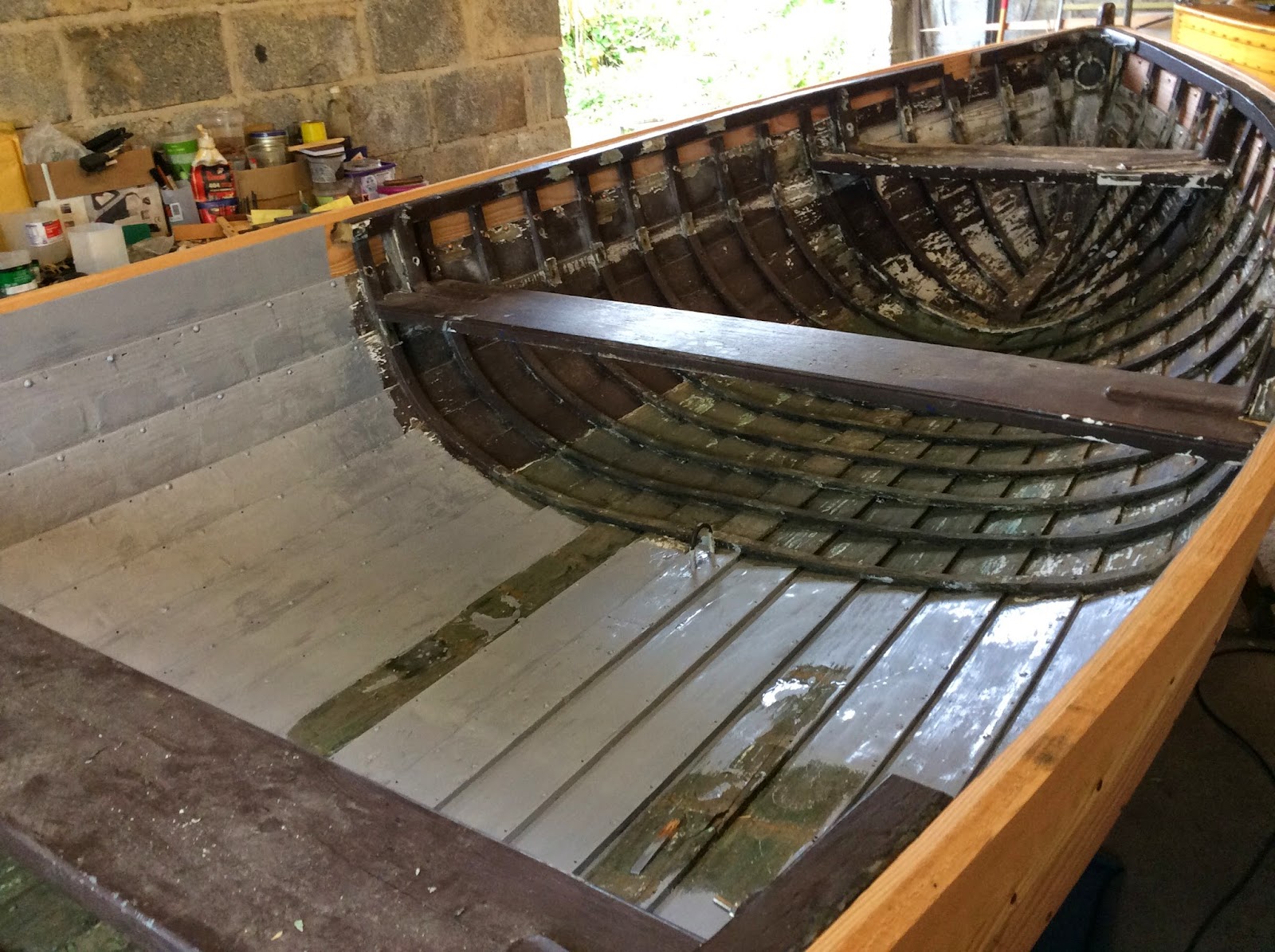 small clinker boat restoration: preparing 'nanw' for re