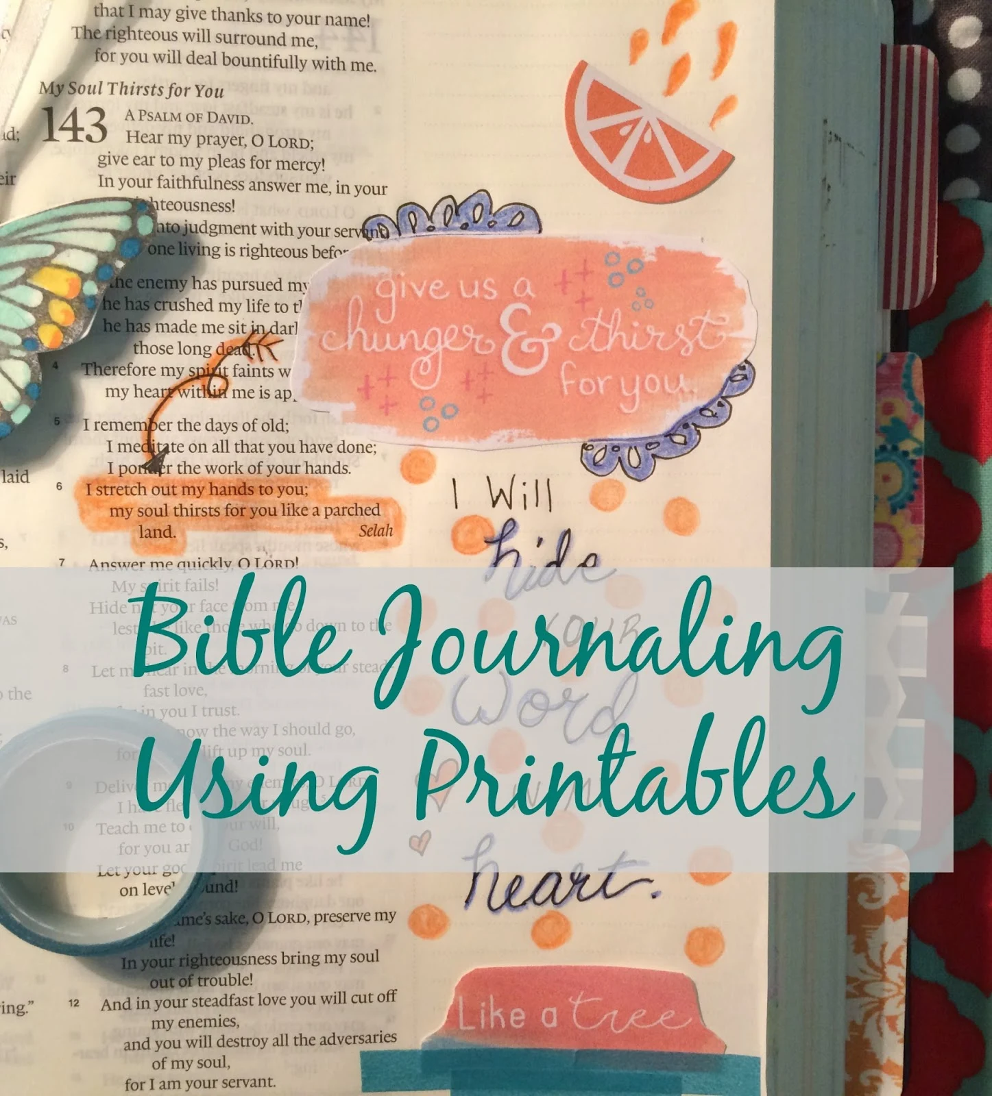 Real Girl's Realm Bible Journaling Using Printables