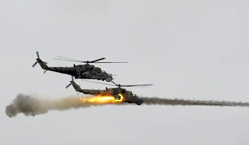 Mi-24 Hind Helicopter Attack on Russia Circulates on Social Media