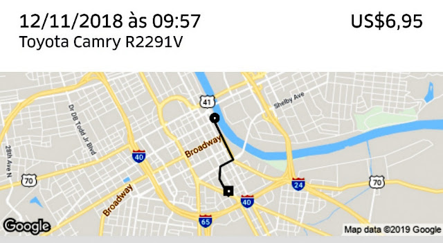 Corrida de Uber em Nashville