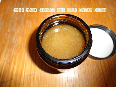 Home Made Ginger and Lime Sugar Scrub