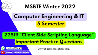 22519 Client Side Scripting Language for MSBTE Exam | CO IT 5 Semester