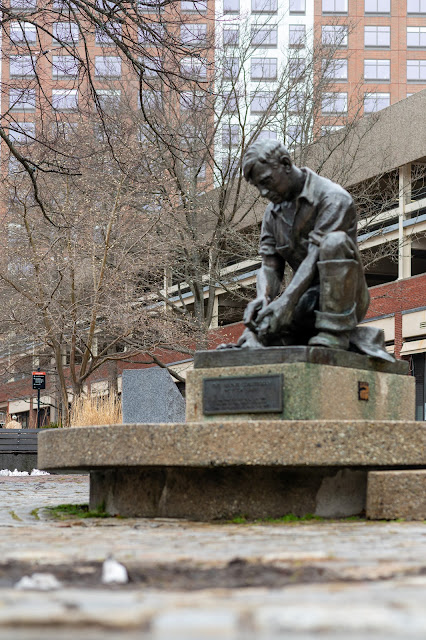 The Lobsterman, patiently awaiting the arrival of more spring weather.